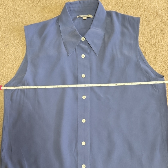 Madewell Slate Blue Sleeveless Top - Picture 2 of 8